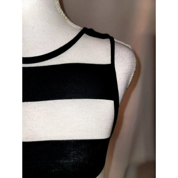 Loft A-line Sheath Striped Knit Sleeveless Dress - Size Small - Picture 6 of 8